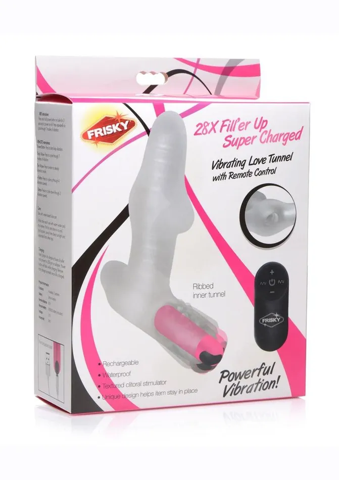 Frisky Vibrating Rechargeable Love Tunnel with Remote Control Frisky Female Sex Toys