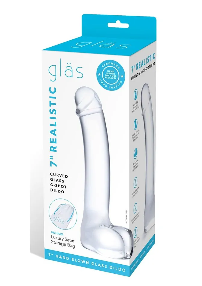 Glas Realistic Curved Glass GSpot Dildo Glas Dildos