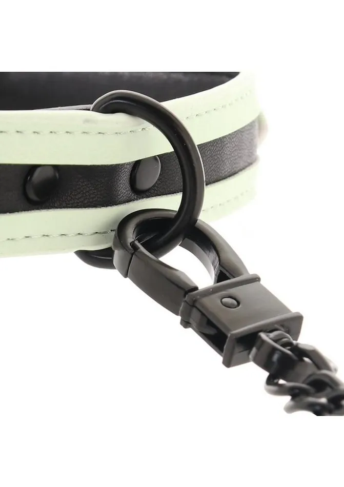 Glo Bondage Dildos Glo Bondage Glow In The Dark Collar and Leash