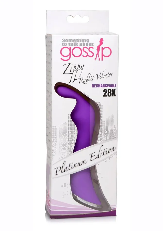 Gossip Zippy 28x Rechargeable Silicone Rabbit Vibrator Gossip Female Sex Toys