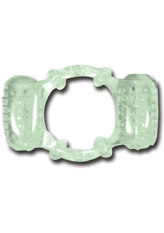 Hott Products Humm Dinger Night Rider Double Dinger Vibrating Cock Ring Couples