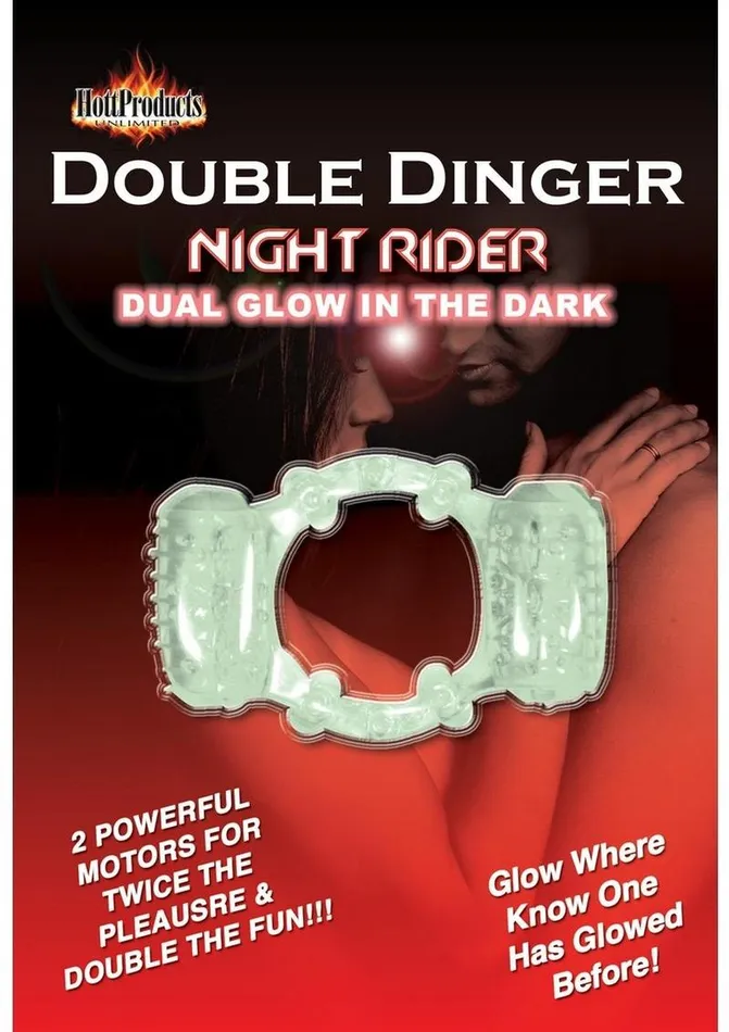 Hott Products Humm Dinger Night Rider Double Dinger Vibrating Cock Ring Couples Hott Products Humm Dinger Night Rider Double Dinger Vibrating Cock Ring Couples