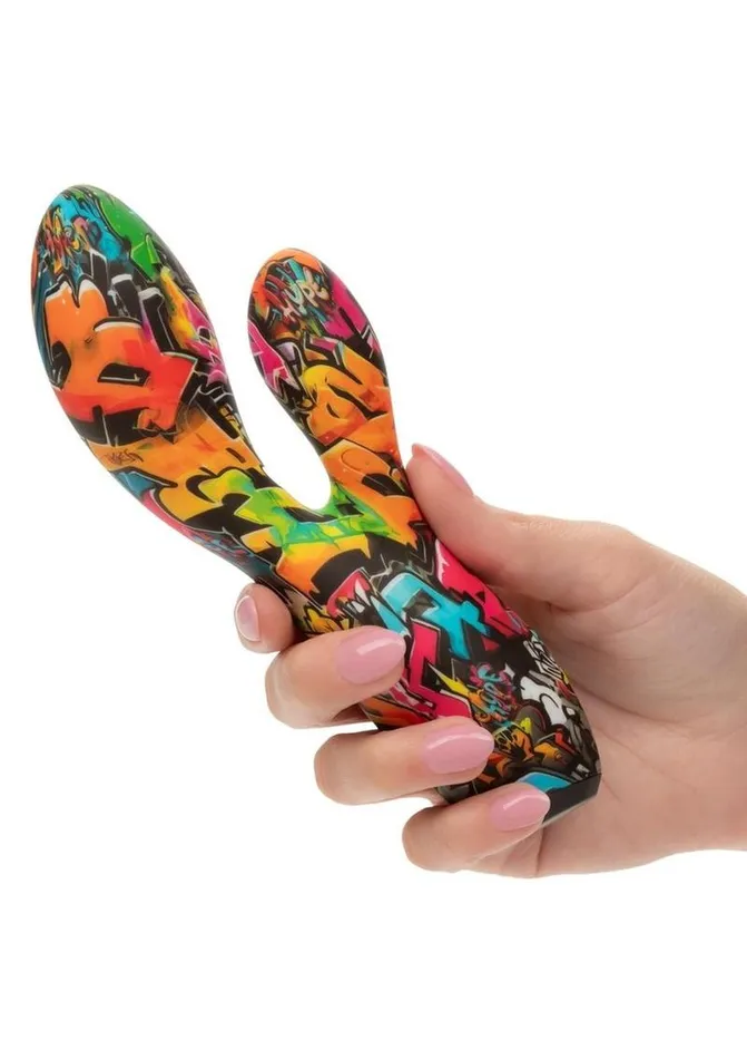 Hype Female Sex Toys Hype Dual Stim Rechargeable Silicone Rabbit Vibrator