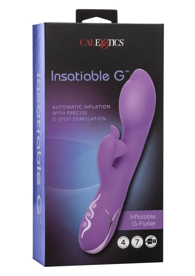 Insatiable G Female Sex Toys Insatiable G Inflatable GFlutter Silicone Rechargeable Vibrator