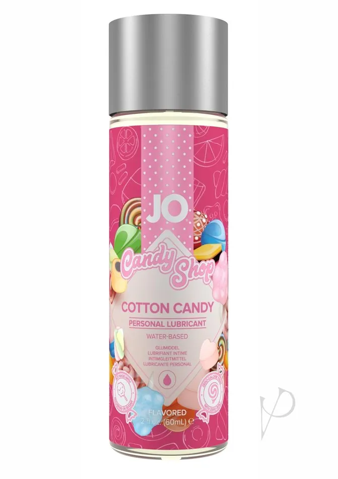 JO H2o Candy Shop Water Based Flavored Lubricant Cotton Candy System JO Body Toppings Edibles
