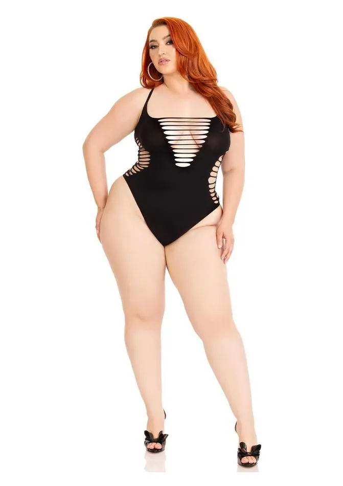 Leg Avenue Teddies And Bodies Leg Avenue Seamless Shredded Racer Back Thong Bodysuit 1x2x Leg Avenue Teddies And Bodies Leg Avenue Seamless Shredded Racer Back Thong Bodysuit 1x2x