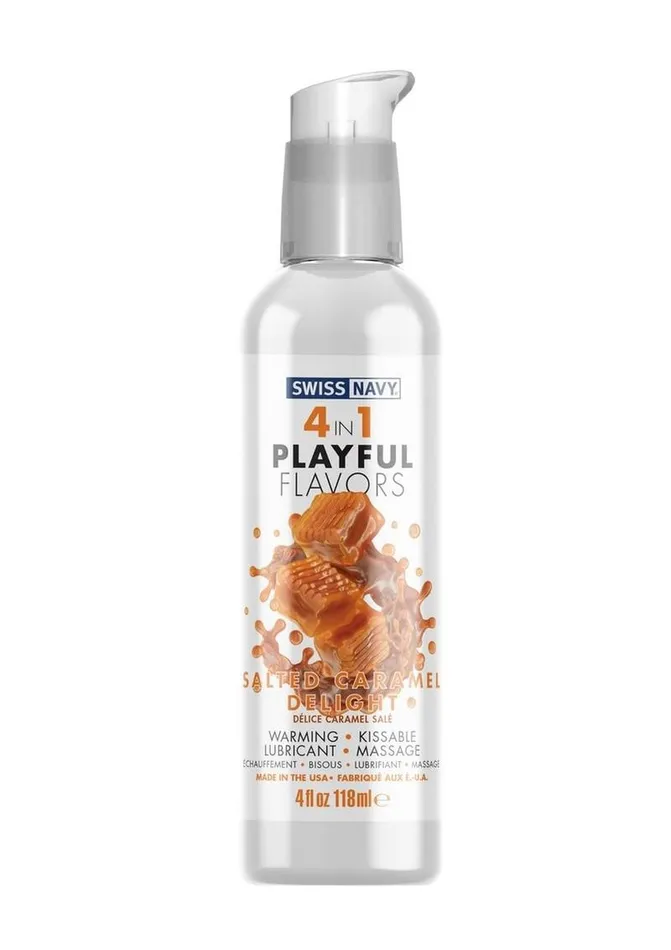Lubricants Swiss Navy Swiss Navy 4 In 1 Flavored Lubricant 4oz Salted Caramel Delight Lubricants Swiss Navy Swiss Navy 4 In 1 Flavored Lubricant 4oz Salted Caramel Delight