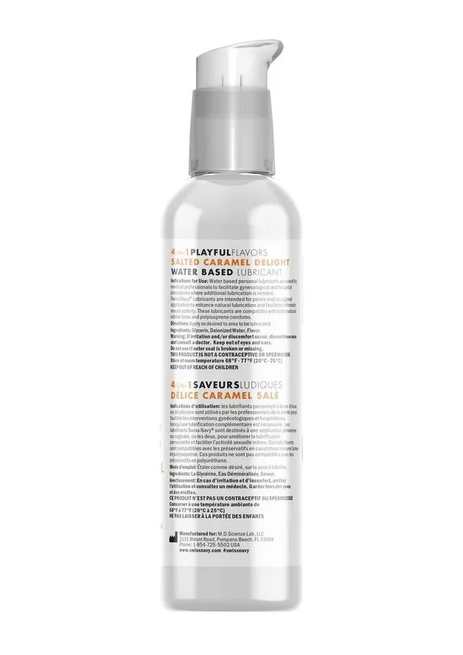 Lubricants Swiss Navy Swiss Navy 4 In 1 Flavored Lubricant 4oz Salted Caramel Delight Lubricants Swiss Navy Swiss Navy 4 In 1 Flavored Lubricant 4oz Salted Caramel Delight