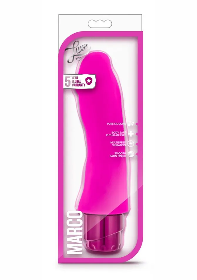 Luxe Female Sex Toys Luxe Marco Vibrating Silicone Dildo
