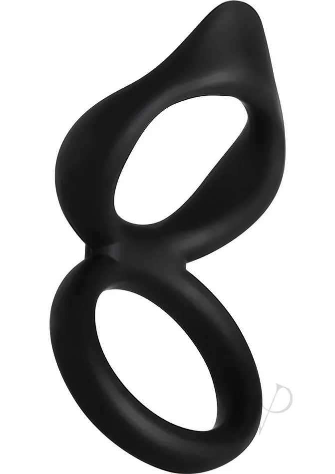 Male Sex Toys Adam and Eve Silicone Dual Ring Clit Tickler Cock Ring