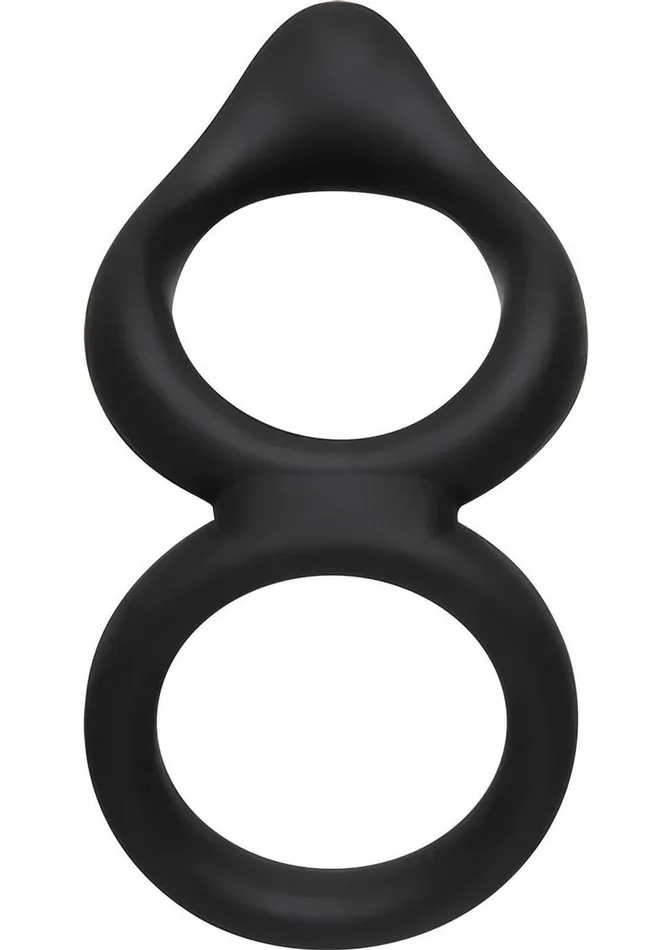 Male Sex Toys Adam and Eve Silicone Dual Ring Clit Tickler Cock Ring