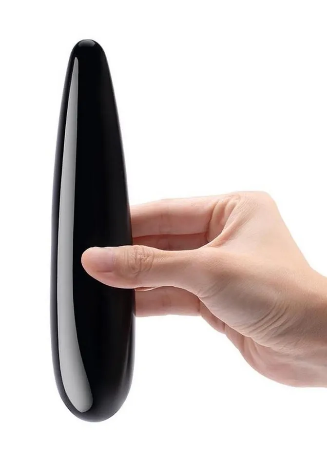 Male Sex Toys Le Wand Le Wand Crystal Wand Probe with Silicone Ring Black Obsidian Male Sex Toys Le Wand Le Wand Crystal Wand Probe with Silicone Ring Black Obsidian