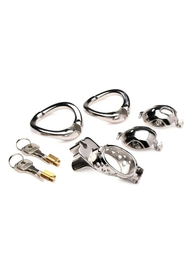 Male Sex Toys Master Series Master Series Entrapment Deluxe Locking Chastity Cage Male Sex Toys Master Series Master Series Entrapment Deluxe Locking Chastity Cage