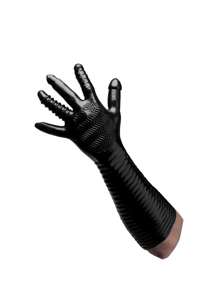 Male Sex Toys Master Series Master Series Pleasure Fister Textured Glove