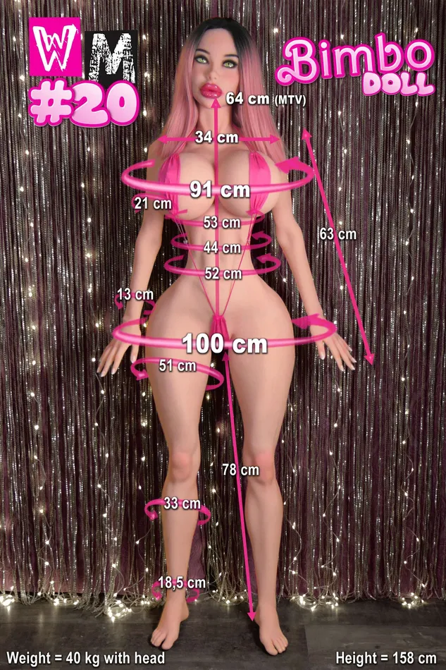 Male Sex Toys WM Doll 158cm5ft2 Mcup TPE Bimbo Doll Sex Doll 496 Head