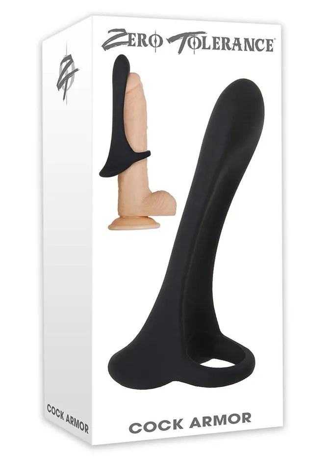 Male Sex Toys Zero Tolerance Zero Tolerance Cock Armor Rechargeable Silicone Vibrating Cock Ring with Long Bullet
