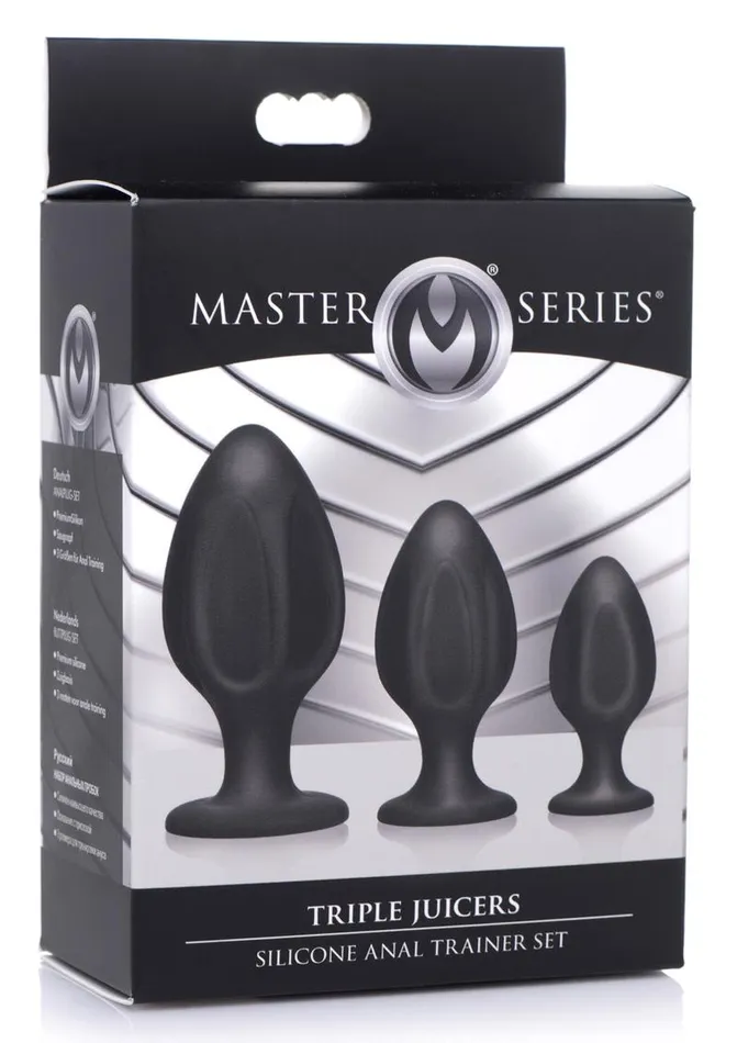 Master Series Triple Juicers Silicone Anal Trainer Master Series Male Sex Toys