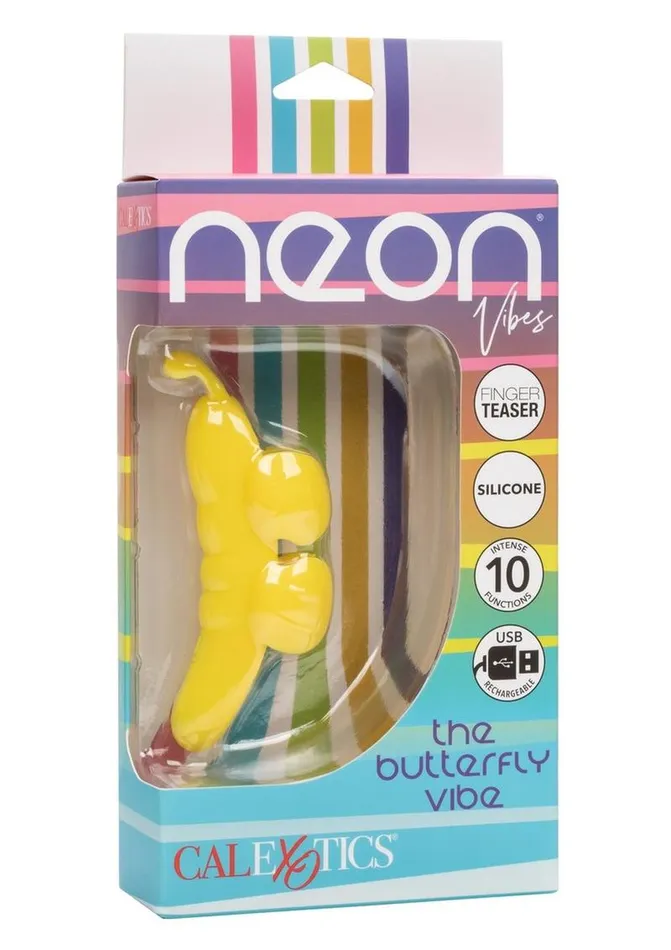 Neon Vibes Neon Vibes The Butterfly Vibe Rechargeable Silicone Finger Teaser Female Sex Toys Neon Vibes Neon Vibes The Butterfly Vibe Rechargeable Silicone Finger Teaser Female Sex Toys