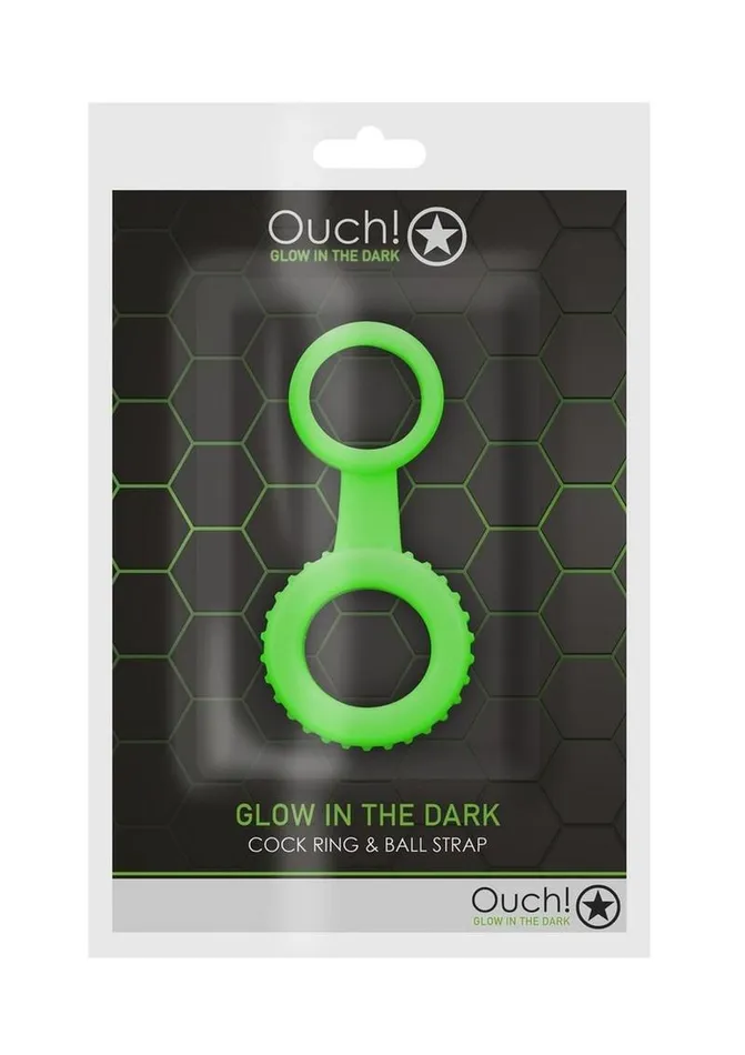 Ouch Ouch Cock Ring and Ball Strap Silicone Male Sex Toys