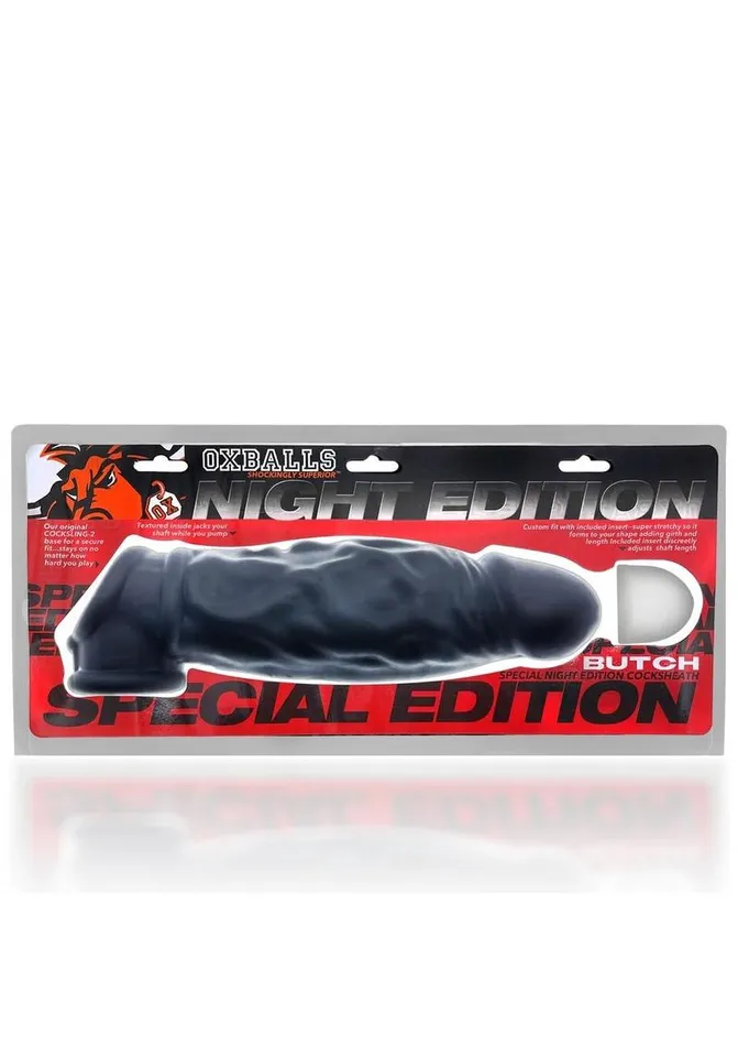 Oxballs Butch Cock Sheath Penis Extender Night Edition Oxballs Male Sex Toys