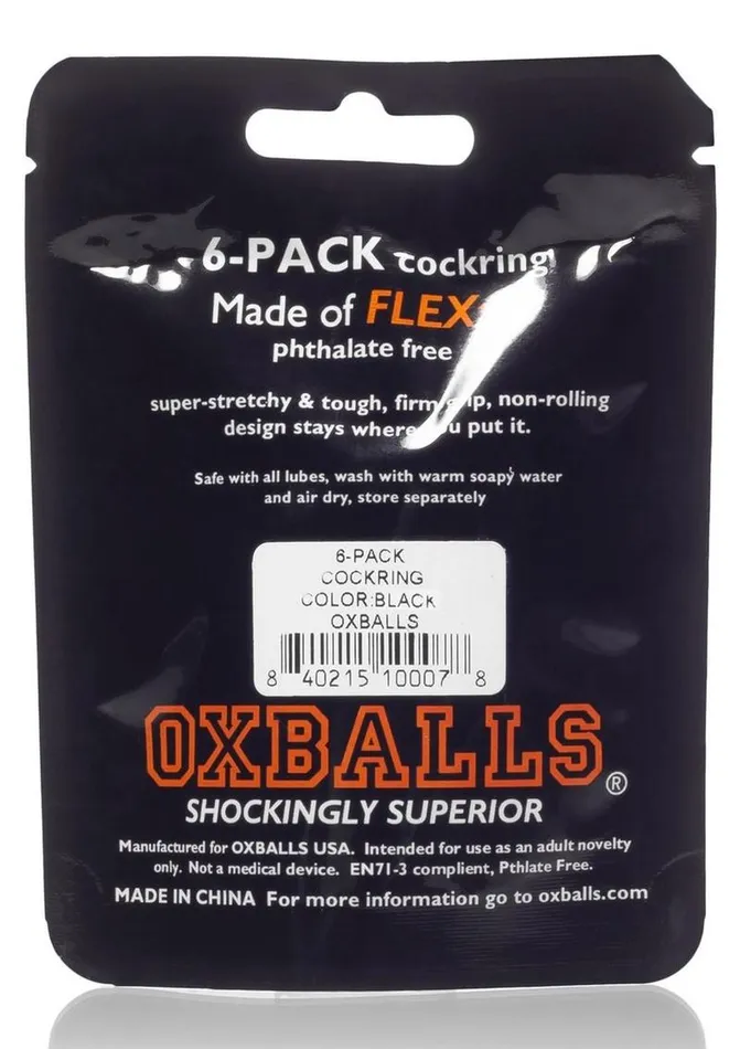 Oxballs Male Sex Toys Oxballs Atomic Jock The 6 Pack Sport Cock Ring Oxballs Male Sex Toys Oxballs Atomic Jock The 6 Pack Sport Cock Ring