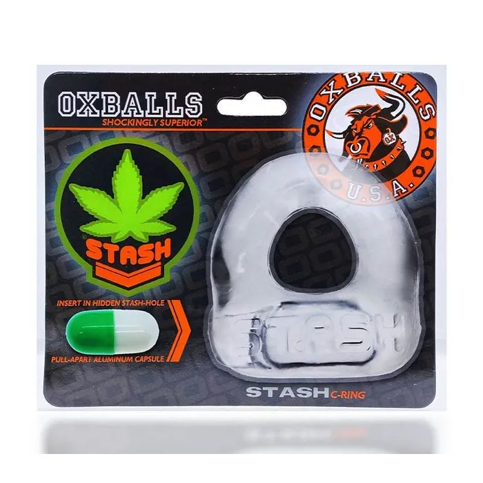 Oxballs Stash Cockring with Aluminum Capsule Insert Oxballs Male Sex Toys
