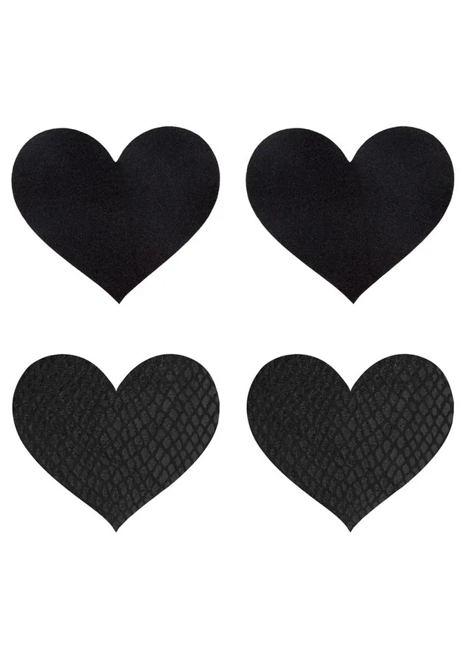 PEEKABOO Anal Peekaboo Classic Black Hearts Pasties PEEKABOO Anal Peekaboo Classic Black Hearts Pasties