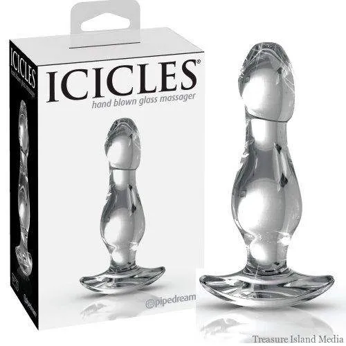 Pipedream Anal Icicles Glass Anal Probe 72 Clear