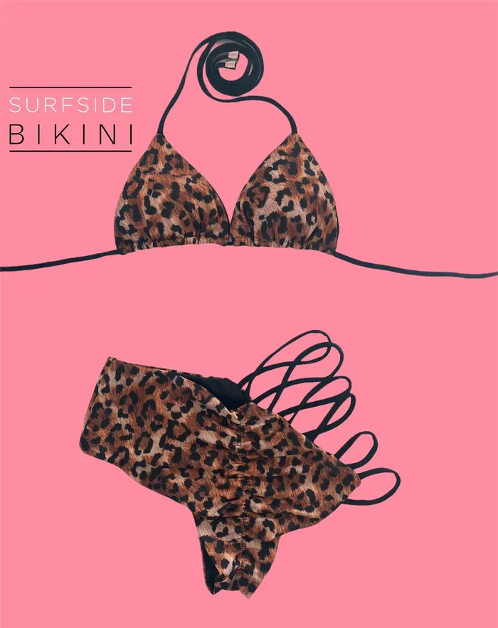Playthings Miami Vibrators Wild Side Cheetah High Waisted Bikini