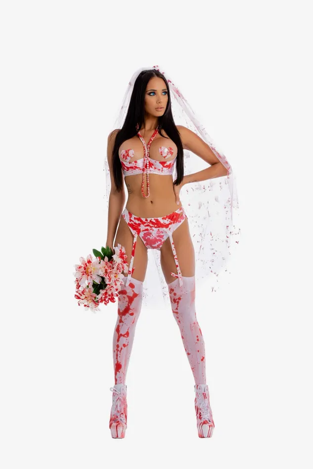 Playthings Vibrators Playthings Bloody Lingerie Bride Exclusive Limited Stock