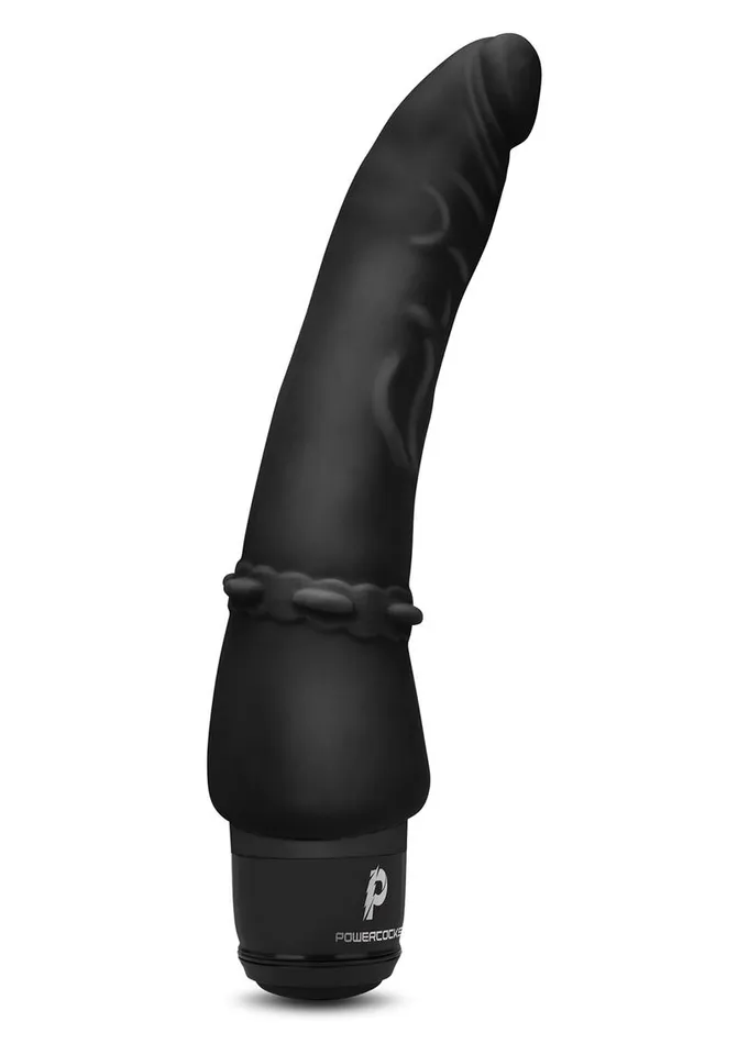 Powercocks Silicone Rechargeable Slim Anal Realistic Vibrator Powercocks Female Sex Toys