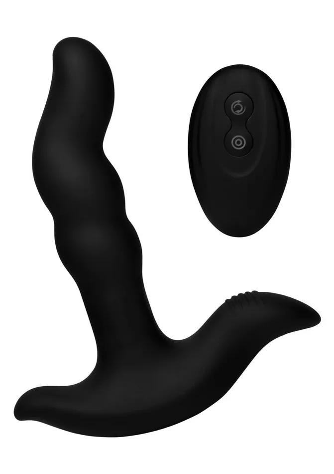 Prostatic Play Male Sex Toys Prostatic Play Curved Rotating Silicone Prostate Plug with Remote