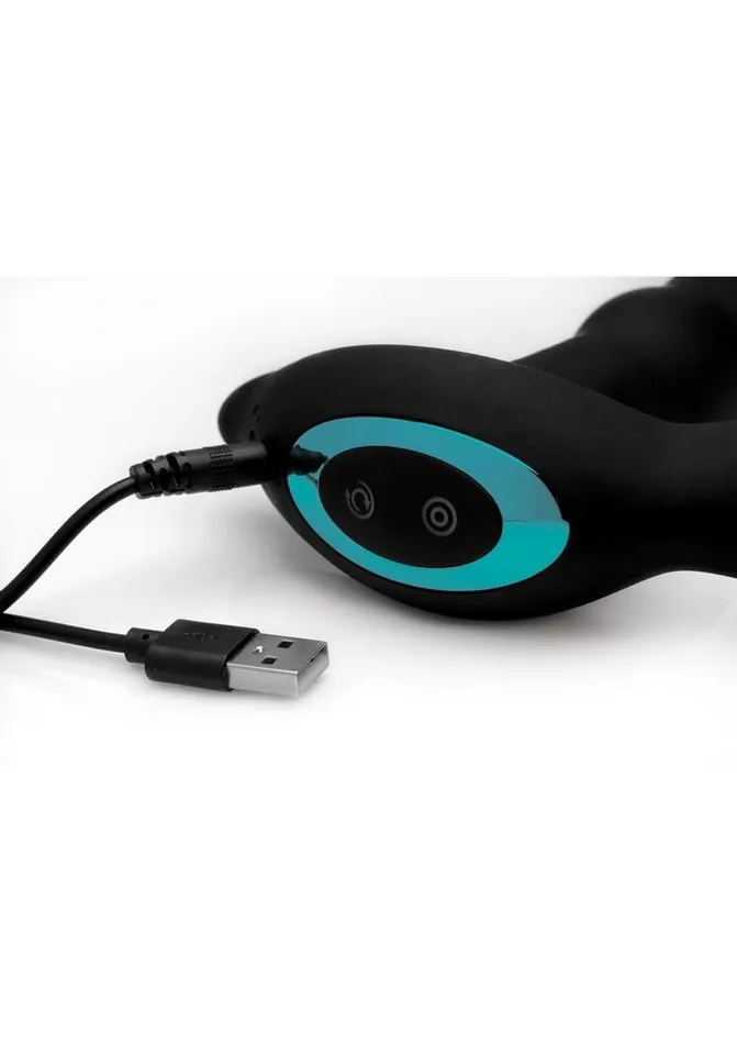 Prostatic Play Male Sex Toys Prostatic Play Curved Rotating Silicone Prostate Plug with Remote