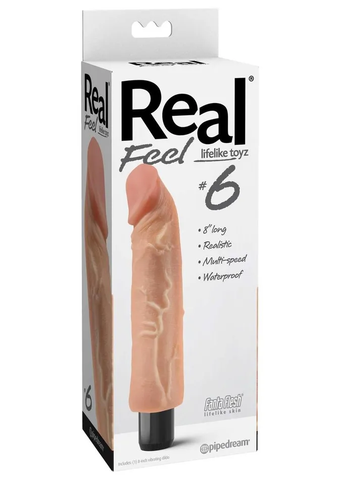 Real Feel Lifelike Toyz No 6 Realistic Vibrating Dildo Real Feel Vibrators