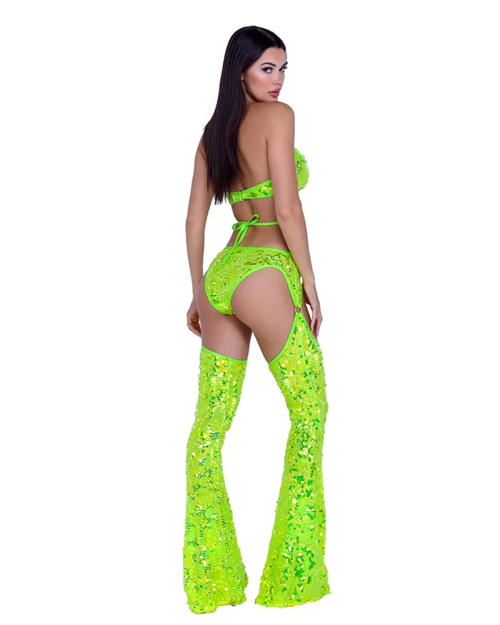 Roma Costume Inc Male Sex Toys 6411 Sequin Criss Cross Top with Ring Hardware Roma Costume Inc Male Sex Toys 6411 Sequin Criss Cross Top with Ring Hardware