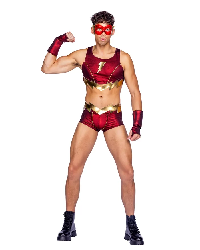 Roma Costume Inc Vibrators 6366 4pc Thunderbolt Hero