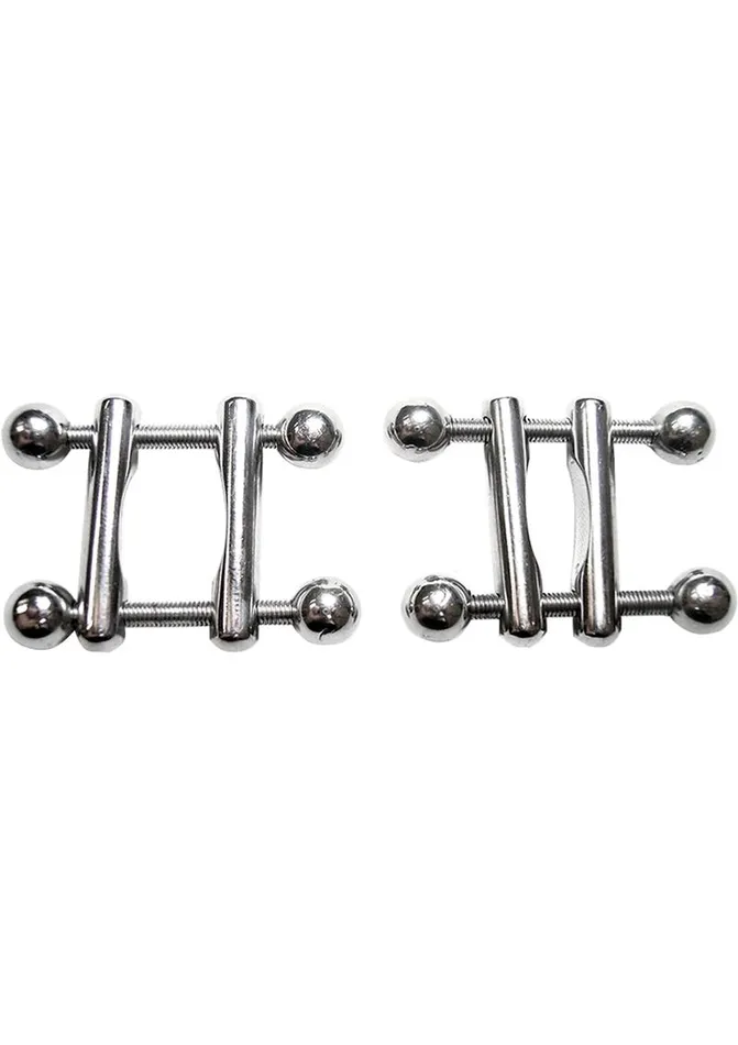 Rouge Male Sex Toys Rouge Stainless Steel Adjustable Ball End Nipple Clamps Rouge Male Sex Toys Rouge Stainless Steel Adjustable Ball End Nipple Clamps